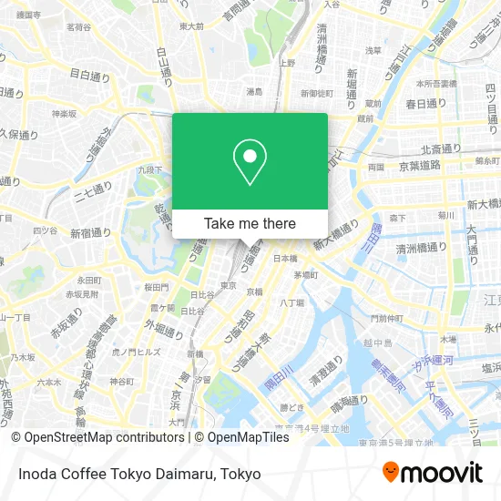 Inoda Coffee Tokyo Daimaru map
