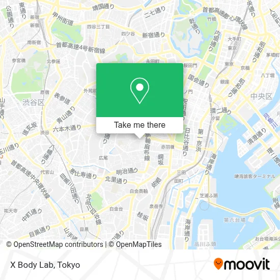 X Body Lab map