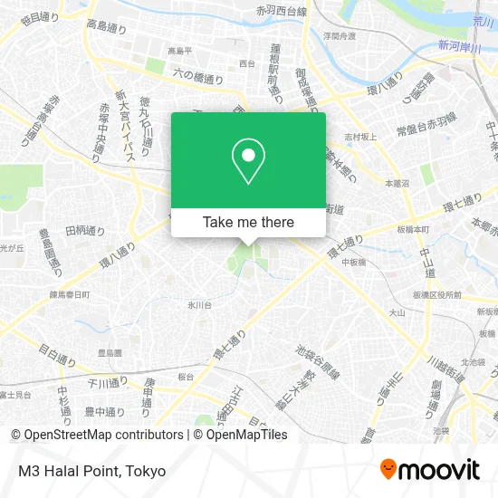 M3 Halal Point map