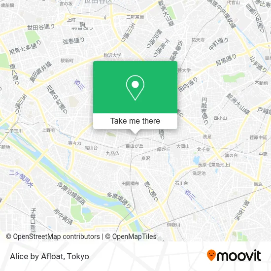Alice by Afloat map