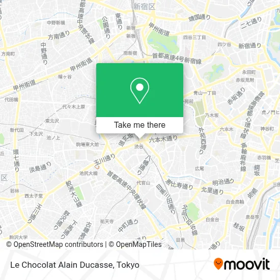 Le Chocolat Alain Ducasse map