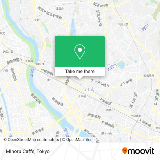 Minoru Caffe map