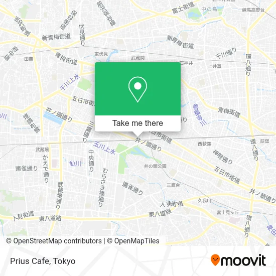 Prius Cafe map