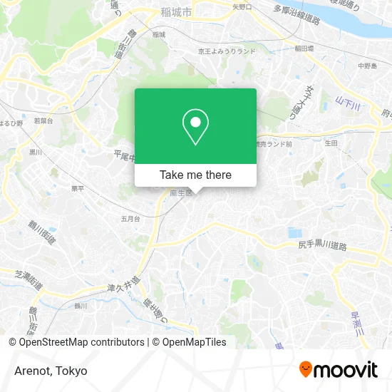Arenot map