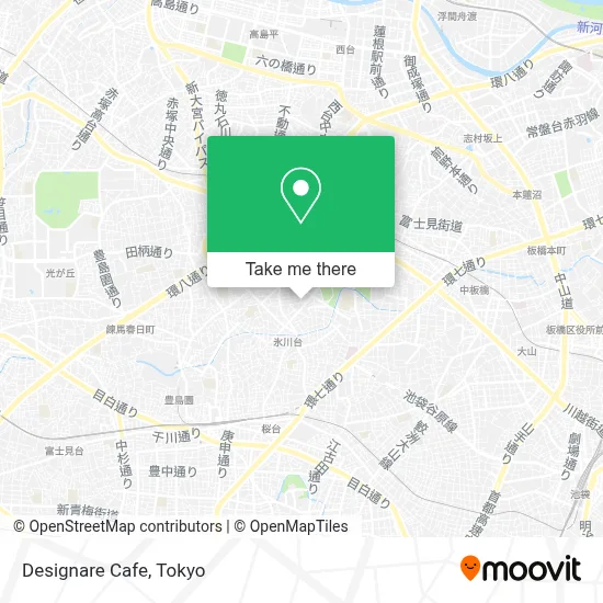 Designare Cafe map