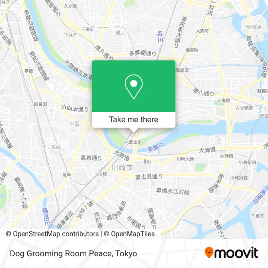 Dog Grooming Room Peace map