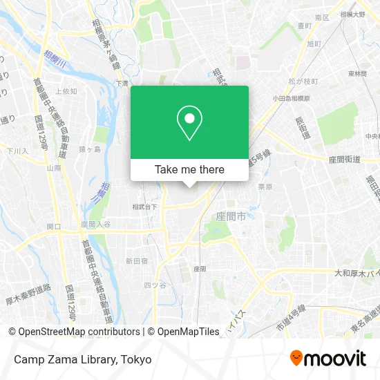 Camp Zama Library map