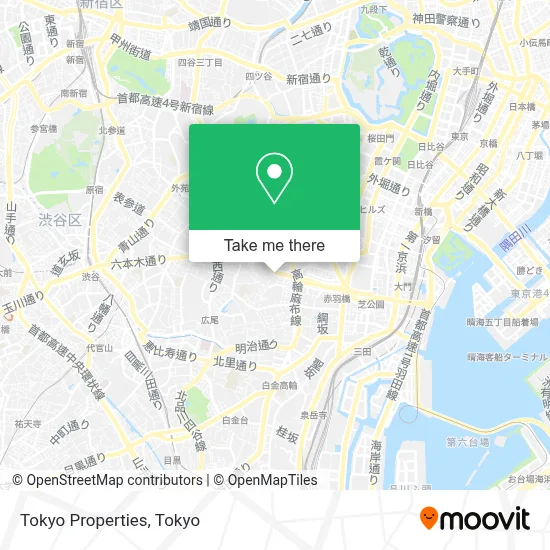 Tokyo Properties map