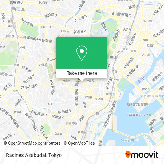 Racines Azabudai map