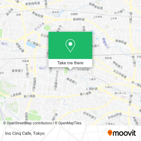 Ino Cinq Cafe map