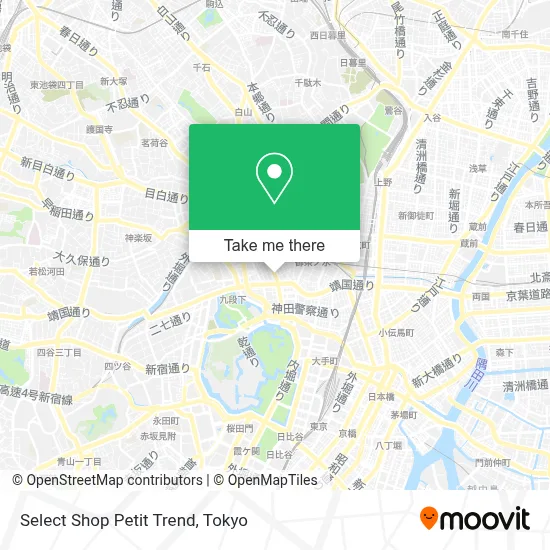 Select Shop Petit Trend map