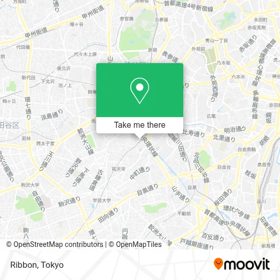 Ribbon map