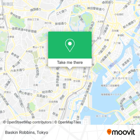 Baskin Robbins map