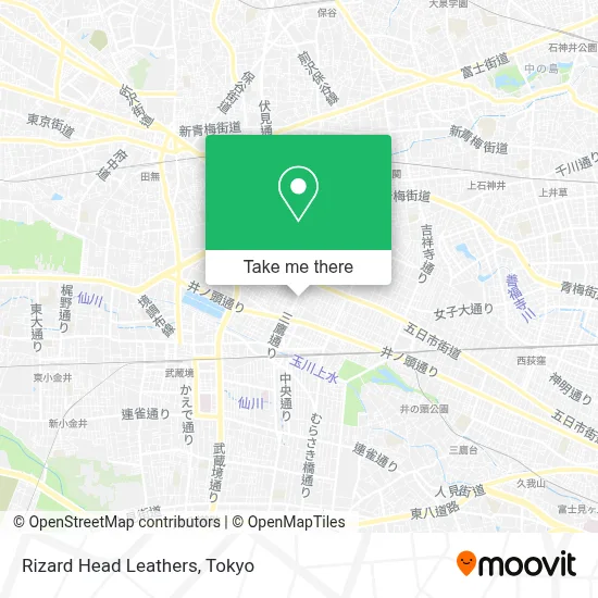 Rizard Head Leathers map
