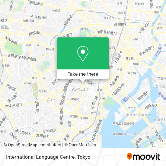 International Language Centre map