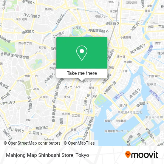 Mahjong Map Shinbashi Store map