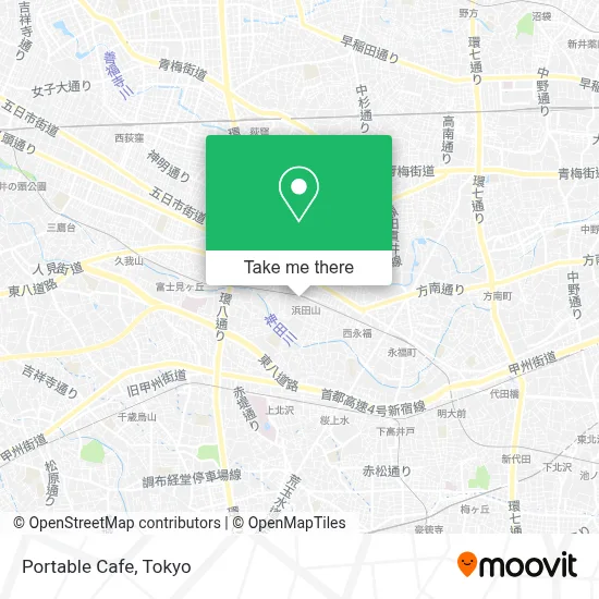 Portable Cafe map