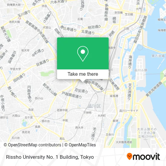 Rissho University No. 1 Building map