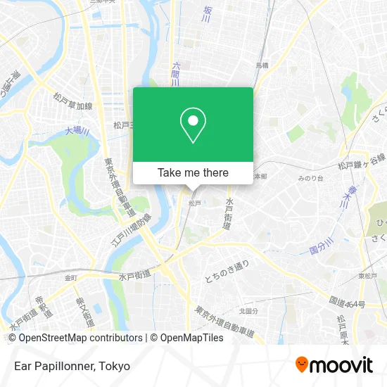 Ear Papillonner map