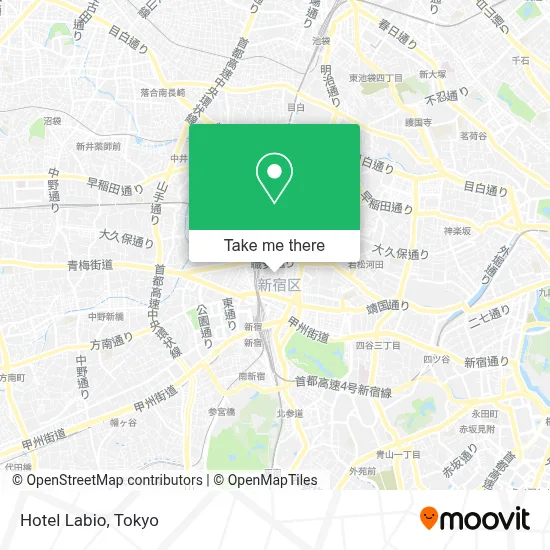 Hotel Labio map
