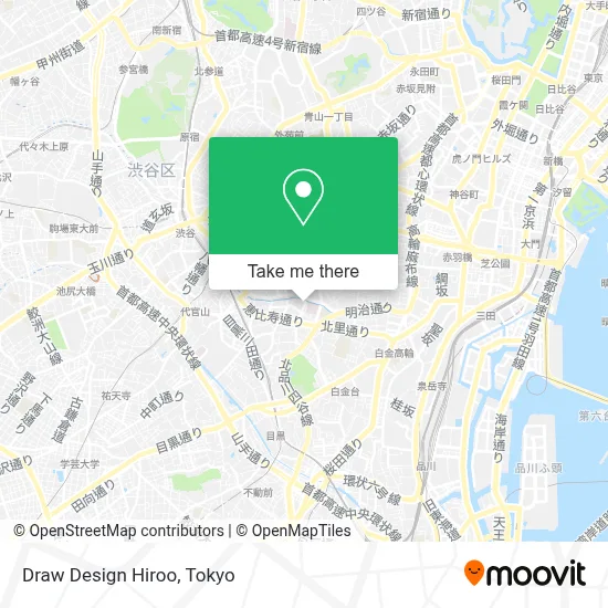 Draw Design Hiroo map