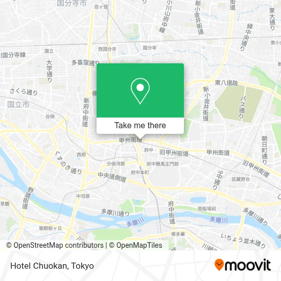 Hotel Chuokan map