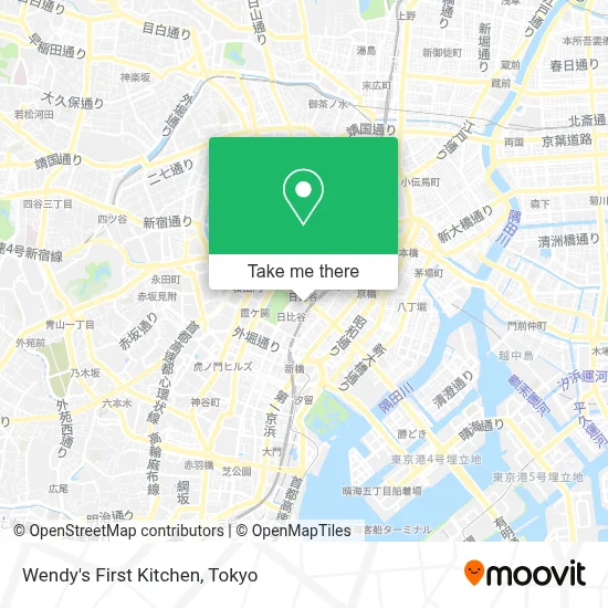 Wendy's First Kitchen map