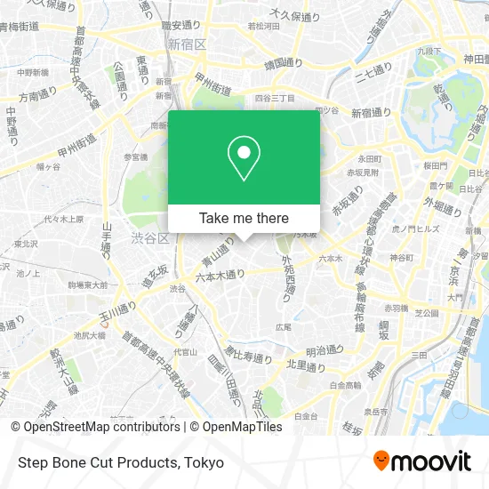 Step Bone Cut Products map