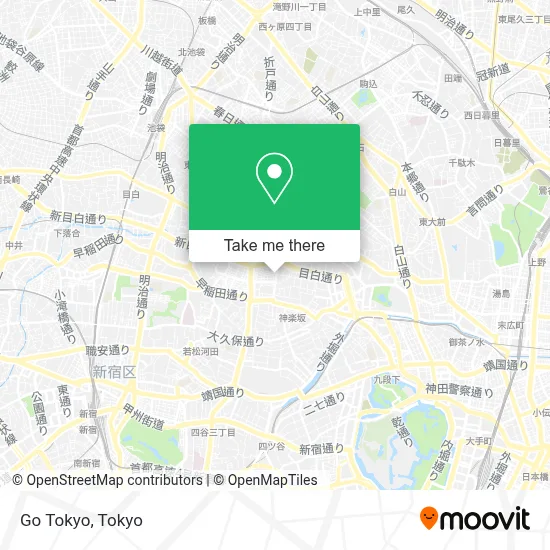 Go Tokyo map