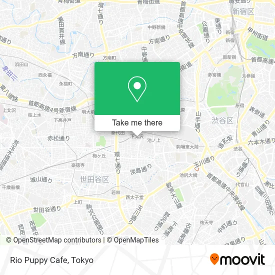 Rio Puppy Cafe map