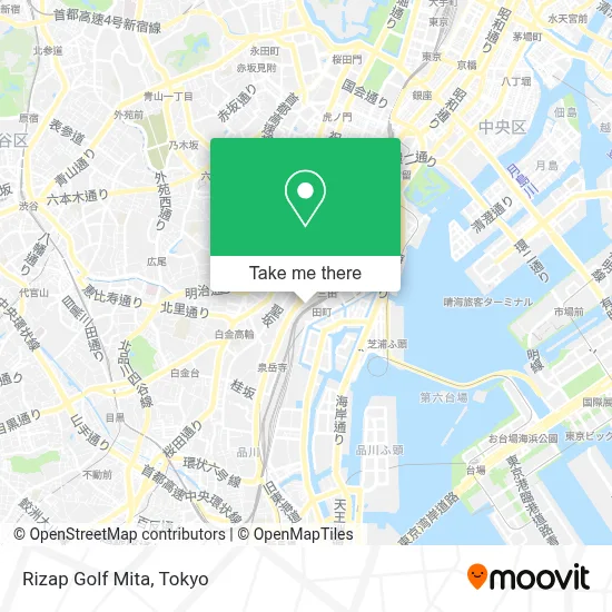 Rizap Golf Mita map