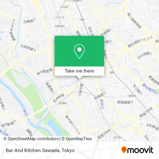 Bar And Kitchen Sawada map