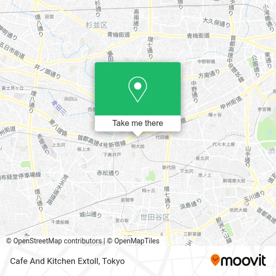 Cafe And Kitchen Extoll map