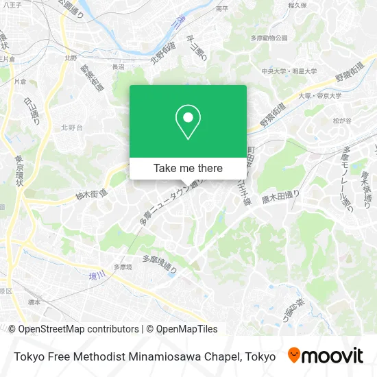 Tokyo Free Methodist Minamiosawa Chapel map
