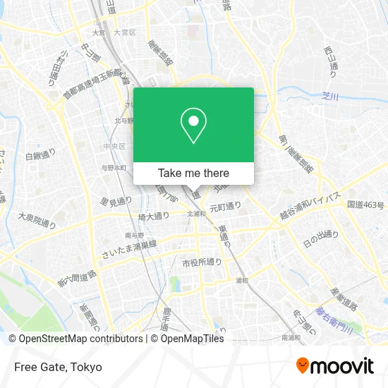 Free Gate map