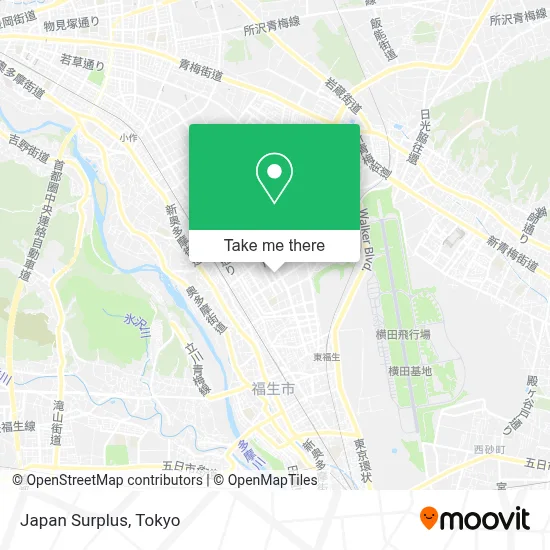 Japan Surplus map