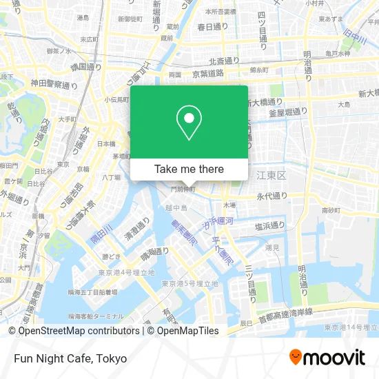 Fun Night Cafe map