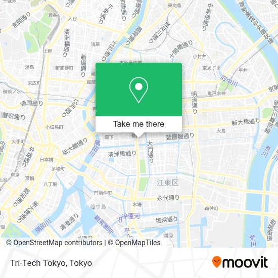 Tri-Tech Tokyo map