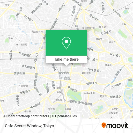 Cafe Secret Window map