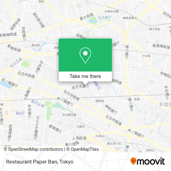 Restaurant Paper Ban map
