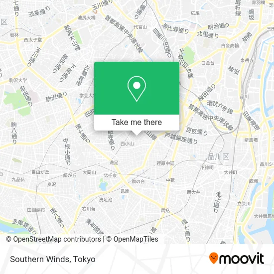 Southern Winds map
