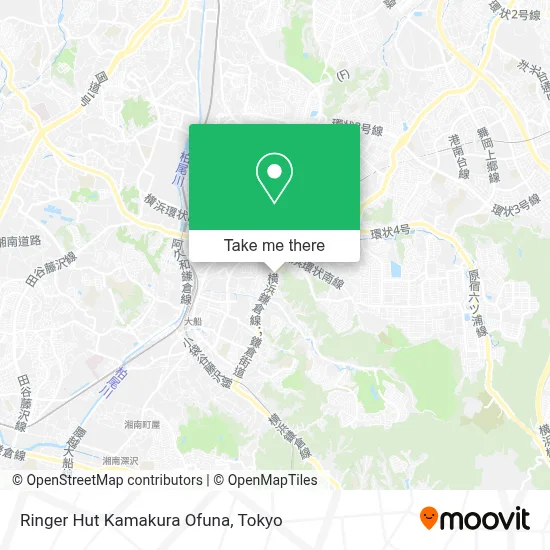 Ringer Hut Kamakura Ofuna map
