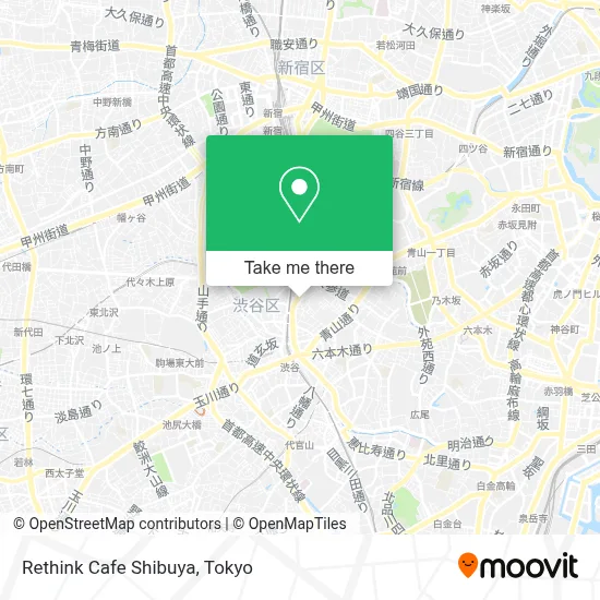 Rethink Cafe Shibuya map