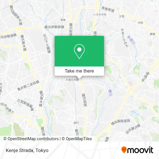 Kenje Strada map