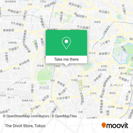 The Divot Store map