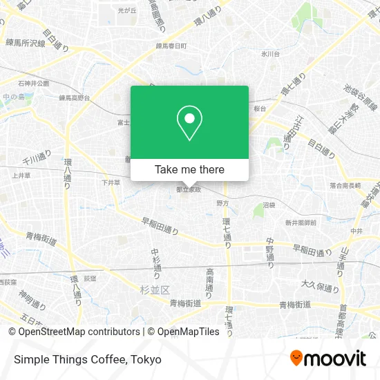 Simple Things Coffee map