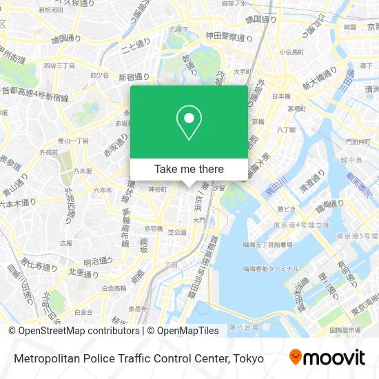 Metropolitan Police Traffic Control Center map