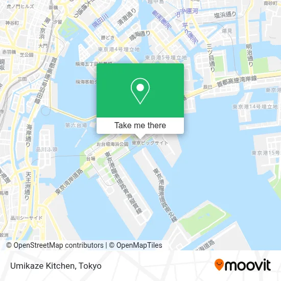 Umikaze Kitchen map