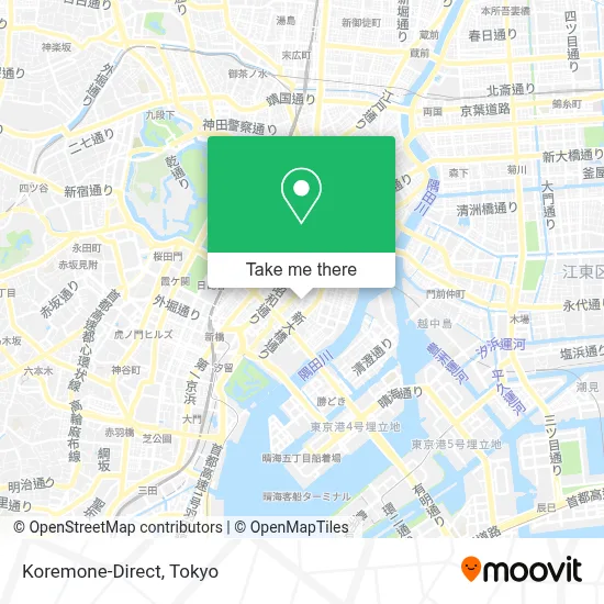 Koremone-Direct map