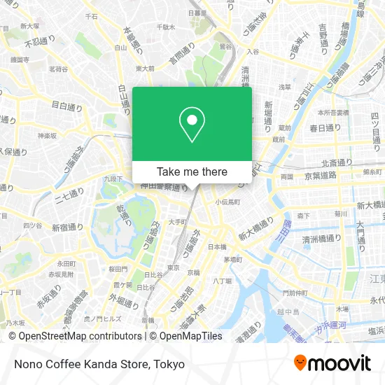 Nono Coffee Kanda Store map